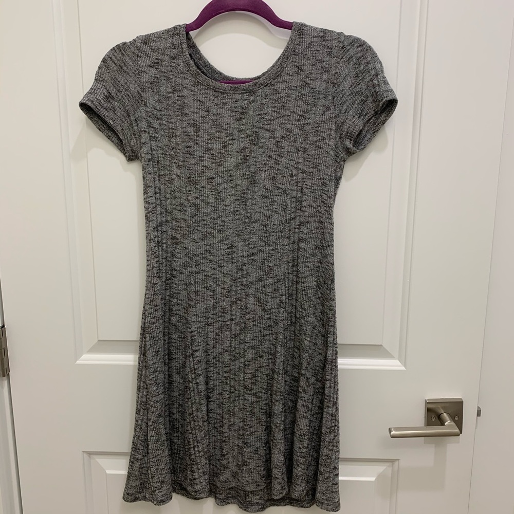 Grey sweater dress